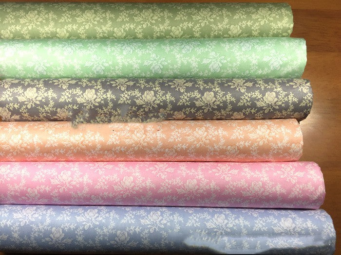 HKM-295699 Floral Printed 100% Cotton Fabric, Twill 1.6m Width for Bedding and Curtains