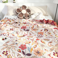 HKM-295699 Pure Cotton Gauze Blanket for Sofa and AC Use, 200x230 cm