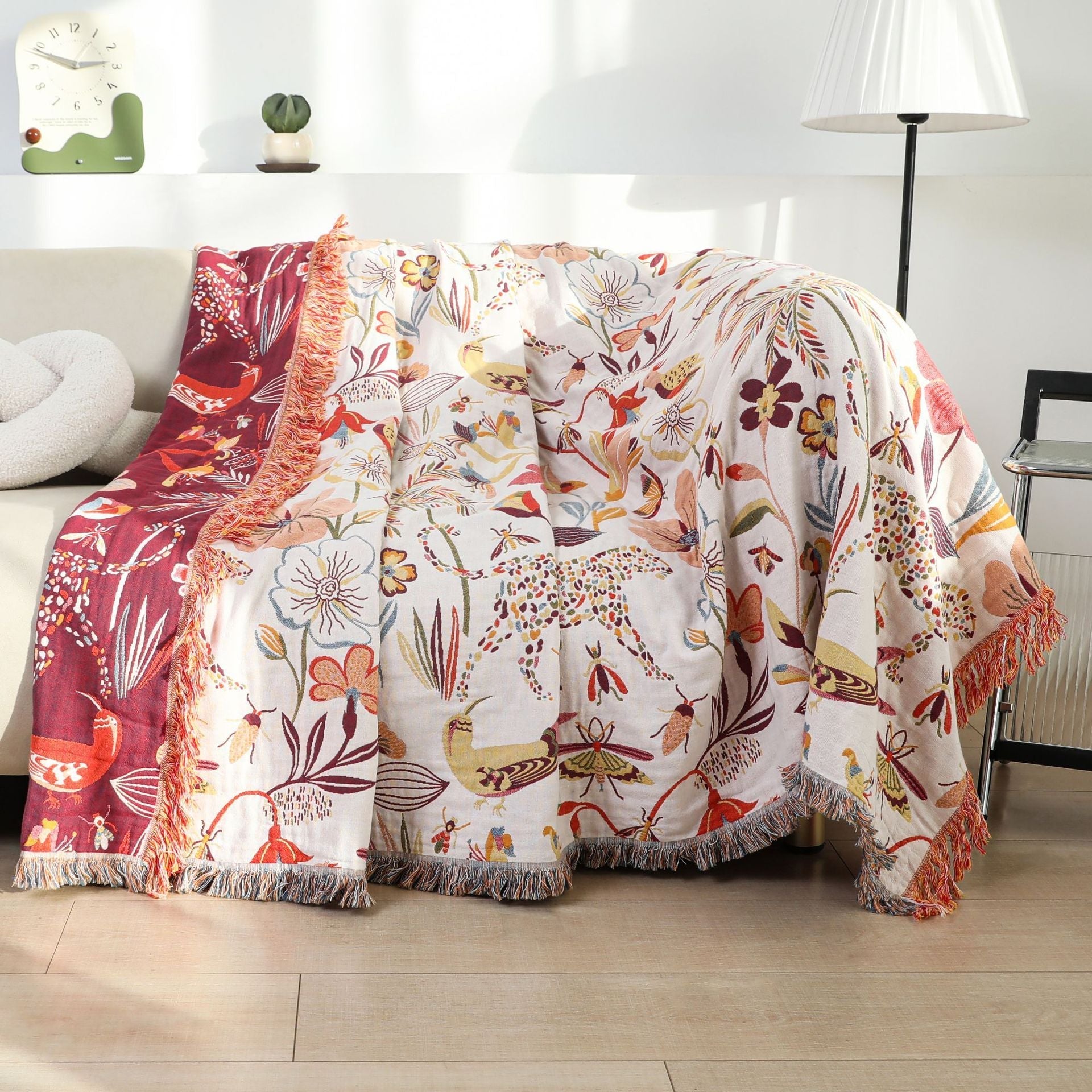HKM-295699 Pure Cotton Gauze Blanket for Sofa and AC Use, 200x230 cm