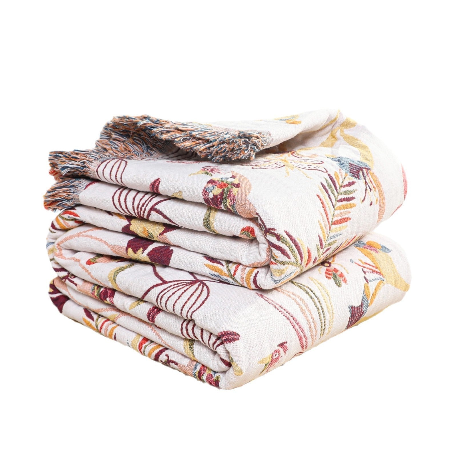 HKM-295699 Pure Cotton Gauze Blanket for Sofa and AC Use, 200x230 cm