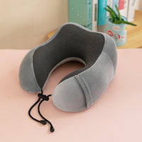HKM-296147 U-Shaped Memory Foam Travel Neck Pillow in Multiple Colors