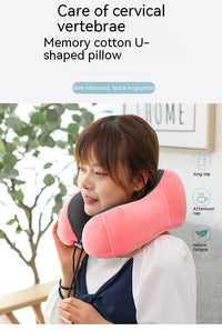 HKM-296147 U-Shaped Memory Foam Travel Neck Pillow in Multiple Colors