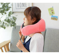 HKM-296147 U-Shaped Memory Foam Travel Neck Pillow in Multiple Colors