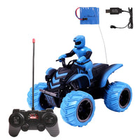 HKM-296275 Remote Control Quad Bike Toy - 1:10 Scale Electric RC Motorcycle for Ages 5 and Up