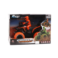 HKM-296275 Remote Control Quad Bike Toy - 1:10 Scale Electric RC Motorcycle for Ages 5 and Up