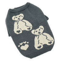HKM-296595 Cozy Gray Thick Sweater for Large Dogs - Available in Multiple Sizes
