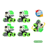HKM-296659 Friction Fire Engine Truck with Impact Deformable Wheels - Ideal for Kids Ages 2-13
