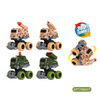 HKM-296659 Friction Fire Engine Truck with Impact Deformable Wheels - Ideal for Kids Ages 2-13
