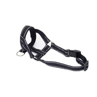 HKM-296787 Adjustable Black Anti-Bite Mask for Dogs - Traction Suit Mouth Cover in Various Sizes