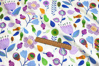 HKM-296851 Cotton Twill Fabric for Bedding and Curtains - 100% Cotton, Water Printed, Width 160cm, Available in Multiple Colors