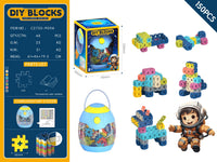 HKM-296851 Kids Variable Building Block Set - Educational Plastic Assembly Toy for Creative Play