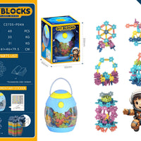 HKM-296851 Kids Variable Building Block Set - Educational Plastic Assembly Toy for Creative Play
