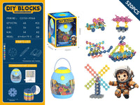 HKM-296851 Kids Variable Building Block Set - Educational Plastic Assembly Toy for Creative Play
