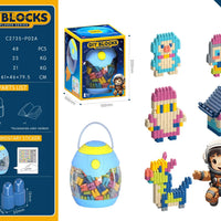 HKM-296851 Kids Variable Building Block Set - Educational Plastic Assembly Toy for Creative Play