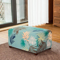 HKM-296915 Elastic Non-Slip Sofa Cover for Single Seat - American Style with Plant and Flower Pattern