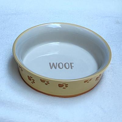 HKM-297043 Medium Anti-Tip Ceramic Dog Bowl in Multiple Colors