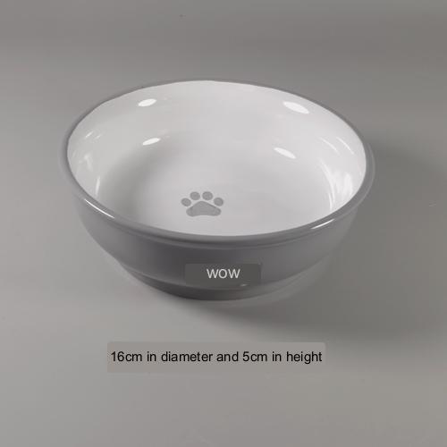 HKM-297043 Medium Anti-Tip Ceramic Dog Bowl in Multiple Colors