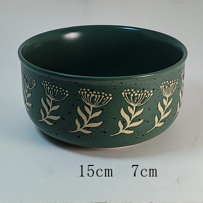 HKM-297043 Medium Anti-Tip Ceramic Dog Bowl in Multiple Colors