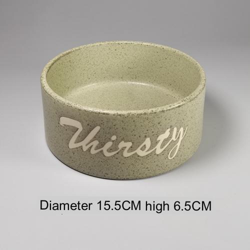 HKM-297043 Medium Anti-Tip Ceramic Dog Bowl in Multiple Colors