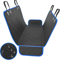 HKM-297043 Waterproof Rear Seat Cushion for Dogs - Black, Orange, Blue, 54x58 inches