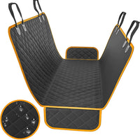 HKM-297043 Waterproof Rear Seat Cushion for Dogs - Black, Orange, Blue, 54x58 inches