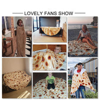 HKM-297171 Burrito Blanket - Soft Flannel Fleece Cover for Cozy Comfort, Multiple Sizes Available