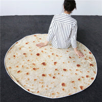 HKM-297171 Burrito Blanket - Soft Flannel Fleece Cover for Cozy Comfort, Multiple Sizes Available