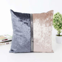 HKM-297171 Plush Chemical Fiber Pillow Cover - 45x45cm, Multiple Colors Available