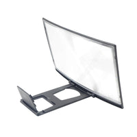 HKM-297235 12-Inch Curved Mobile Phone Screen Magnifier with Adjustable Holder and Anti-Slip Design