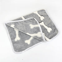 HKM-297299 Plush Velvet Pet Blanket - Breathable Fabric in Multiple Size Options