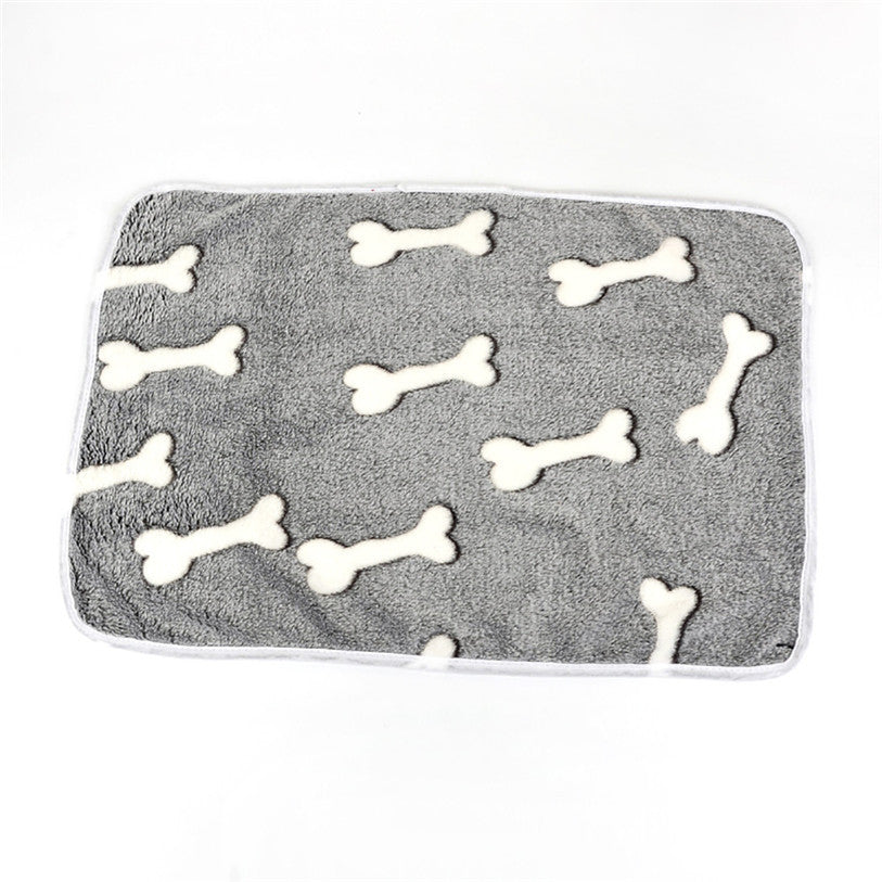 HKM-297299 Plush Velvet Pet Blanket - Breathable Fabric in Multiple Size Options