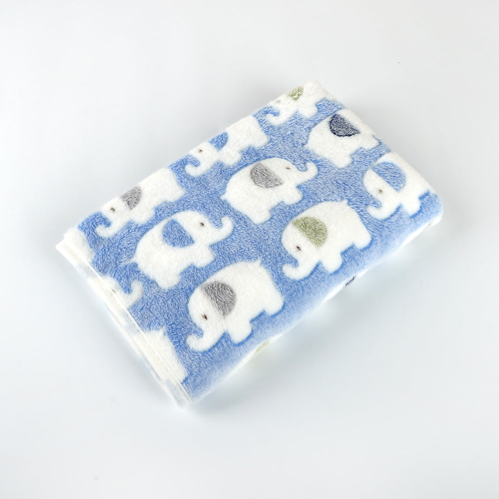HKM-297299 Plush Velvet Pet Blanket - Breathable Fabric in Multiple Size Options