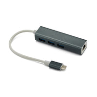 HKM-297363 4-in-1 USB 3.1 Docking Station with 100M Wired Network Card - Ethernet RJ-45 Connectivity