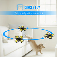 HKM-297427 Mini Drone with Camera for Beginners - 720P HD Remote Control Quadcopter, Easy to Fly, Indoor/Outdoor Use