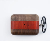 HKM-297683 Solid Wood Charging Case Cover for Apple AirPods Pro/3rd Gen with Magnetic Closure and Scratch Protection