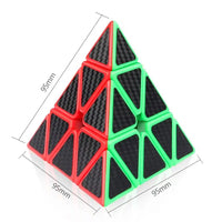 HKM-297747 Triangle Carbon Fiber Speed Cube - Educational Magic Puzzle for Ages 2 and Up