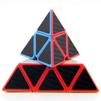 HKM-297747 Triangle Carbon Fiber Speed Cube - Educational Magic Puzzle for Ages 2 and Up