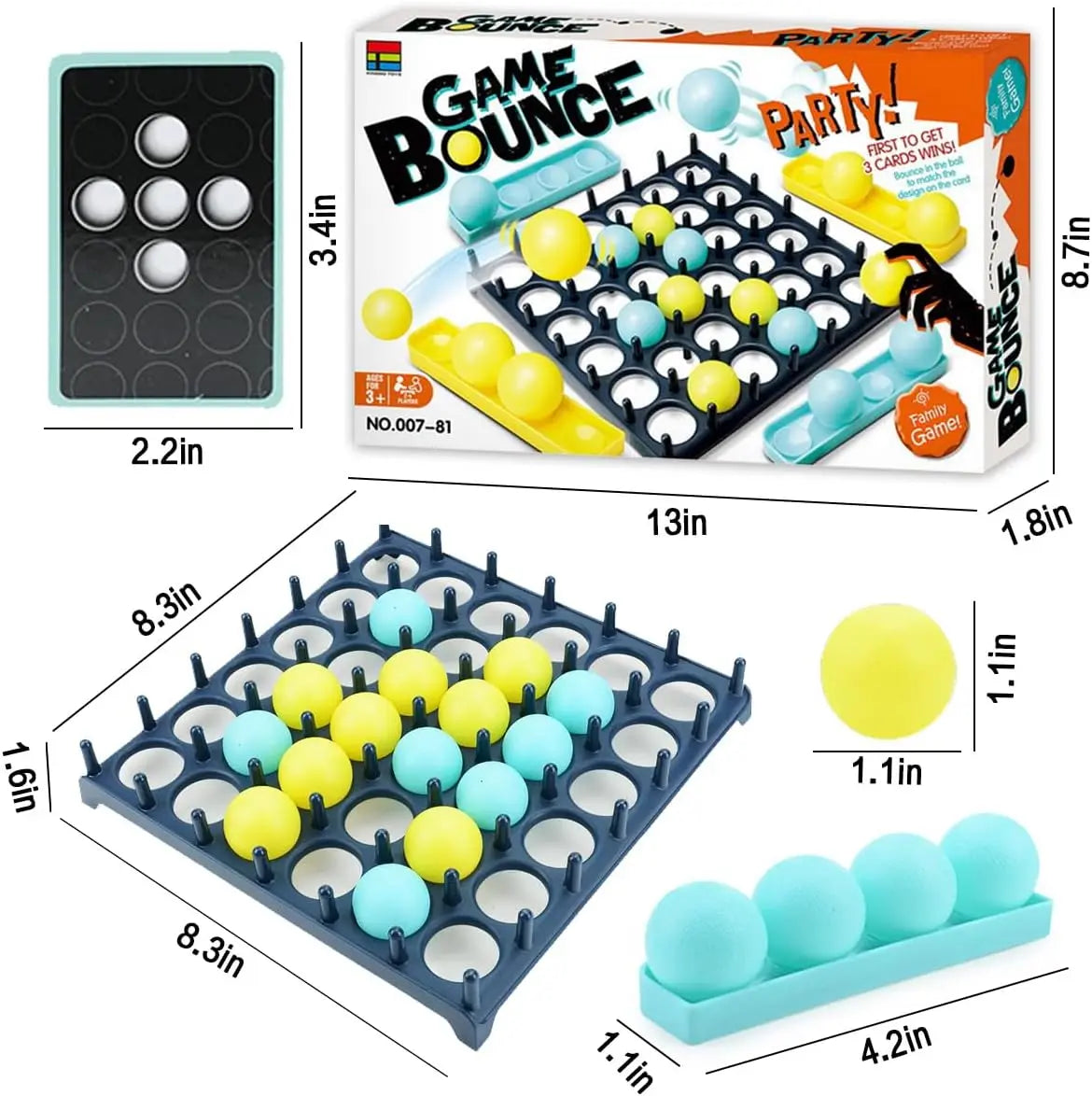 HKM-297811 Interactive Bounce Ball Game for Kids and Family Fun – Ages 5 and Up