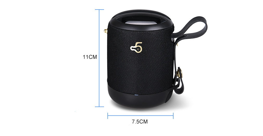 HKM-297875 Portable Waterproof Mini Bluetooth Subwoofer with TF Card Support and Hands-Free Function