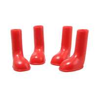 HKM-297875 Waterproof Cowboy Rain Shoes for Pets – Non-Slip, Warm, Durable in Red, Blue, Green, Pink, Purple, Black Sizes S, M, L