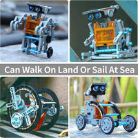 HKM-298003 12 in 1 Solar Powered Robot Kit - Educational DIY Science Toy for Kids and Students