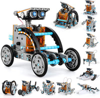 HKM-298003 12 in 1 Solar Powered Robot Kit - Educational DIY Science Toy for Kids and Students