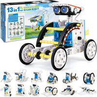 HKM-298003 12 in 1 Solar Powered Robot Kit - Educational DIY Science Toy for Kids and Students