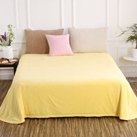 HKM-298003 Coral Solid Color Flannel Quilt - 230cm x 250cm, Polyester Fabric