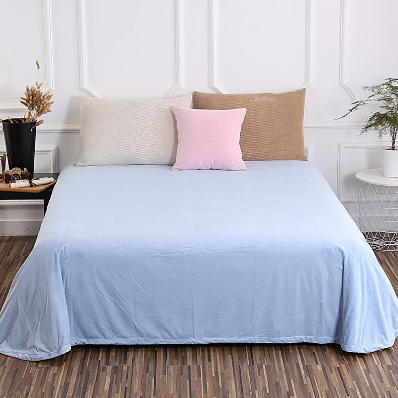 HKM-298003 Coral Solid Color Flannel Quilt - 230cm x 250cm, Polyester Fabric