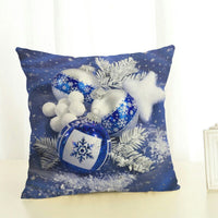 HKM-298067 Linen Christmas Pattern Pillowcase - 45x45cm, Holiday Decor for Home