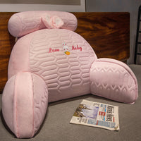 HKM-298131 Cartoon Anime Latex Ice Silk Bedside Cushion - Husky, Dinosaur, Rabbit, Cat Designs