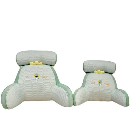 HKM-298131 Cartoon Anime Latex Ice Silk Bedside Cushion - Husky, Dinosaur, Rabbit, Cat Designs