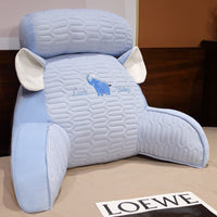 HKM-298131 Cartoon Anime Latex Ice Silk Bedside Cushion - Husky, Dinosaur, Rabbit, Cat Designs