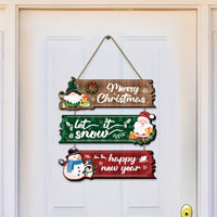 HKM-298131 Wooden Santa Claus, Snowman, and Reindeer Ornaments for Christmas Decorations